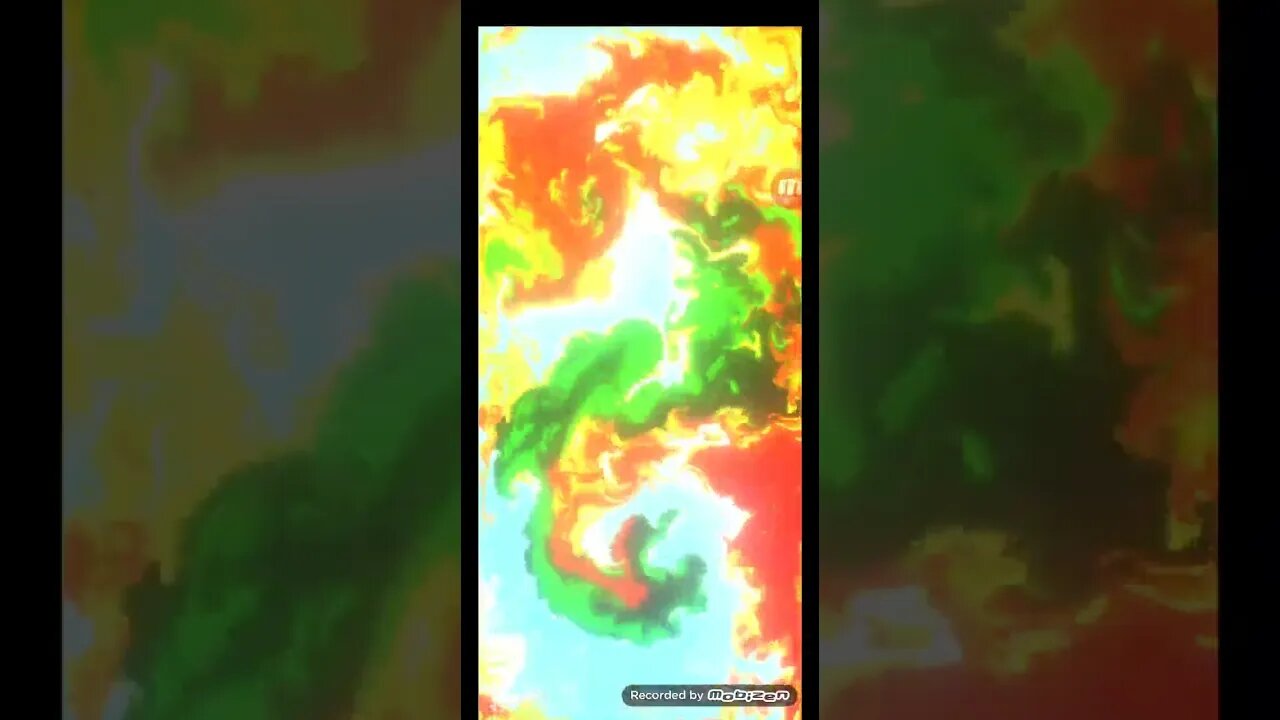 Magic fluids app for Android. Flames