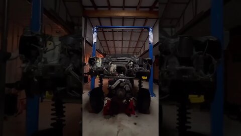 BMW E34 M5 Engine Removal #bmw #cars #bmwm5 #bmwe34 #diy #restoration #automotive #engine #mechanic