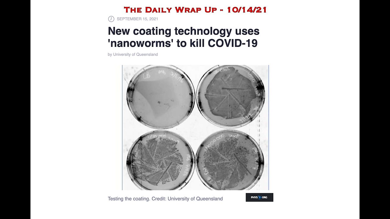 CDC Admits "Comirnaty" Unavailable, Pfizer's Blood Clot Drug & "Coating Masks With Nanoworms"