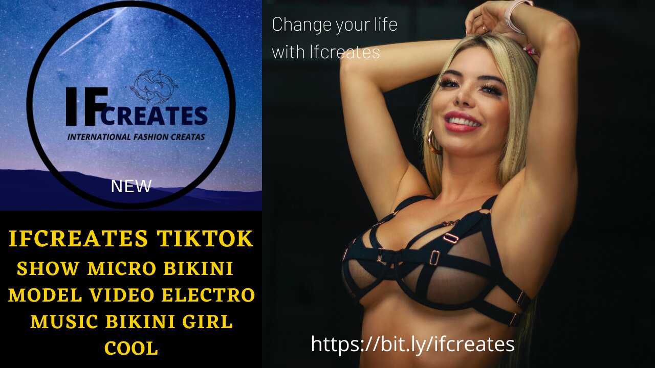 IFcreates tiktok bikini show Micro bikini hot modal Cool bikini