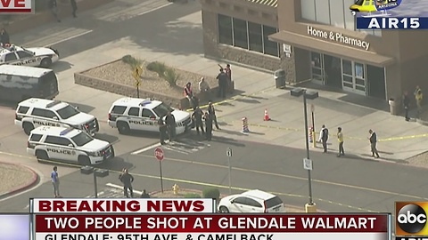 Police: Two people shot at Walmart in Glendale