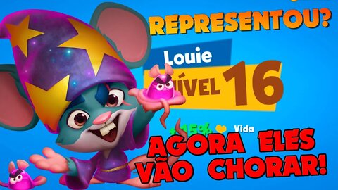 LOUIE NV 16 CONTRA JOGADORES REAIS SQUAD! ZOOBA: Jogo de Batalha Animal