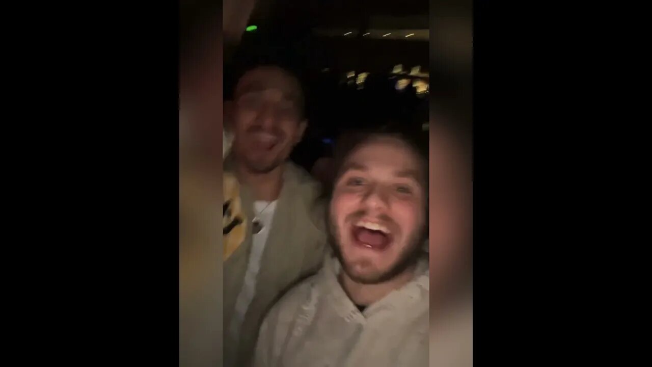 Max Holloway partying with Optic Zlaner