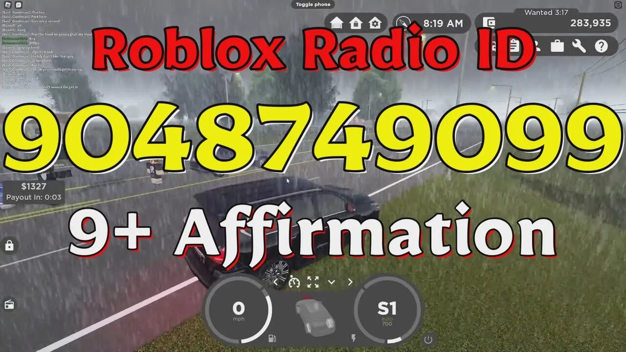 Affirmation Roblox Radio Codes/IDs