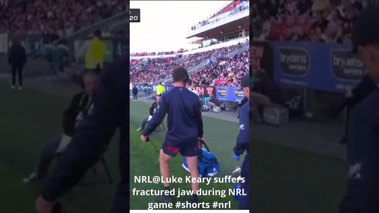 NRL@Luke Keary suffers fractured jaw during NRL game #shorts #nrl