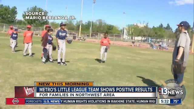 Las Vegas police Little League team shows positive results