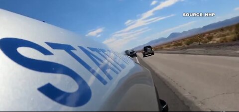 20-mile backup at points on Interstate 15 headed into California