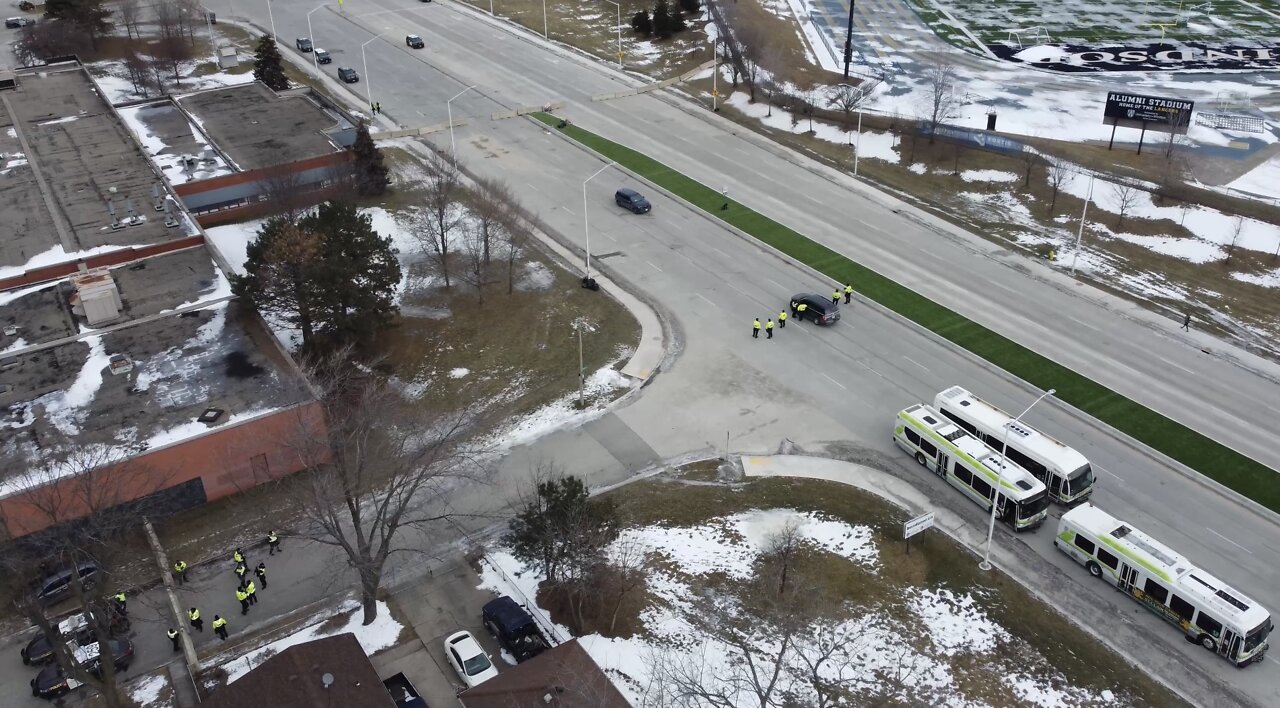 Police Make Arrests, Put Up Barriers as Ambassador Bridge Blockade Dispersed in Windsor