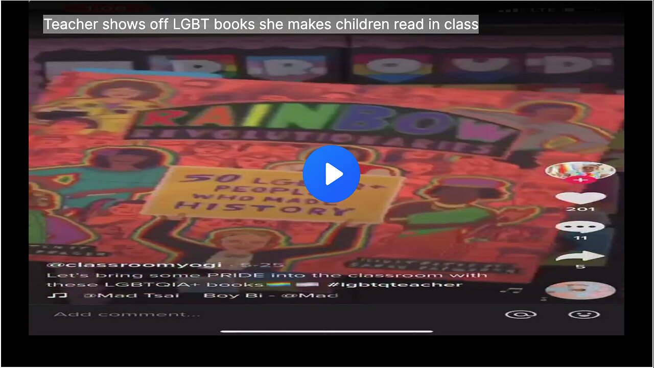 Teacher shows off LGBT books she makes children read in class