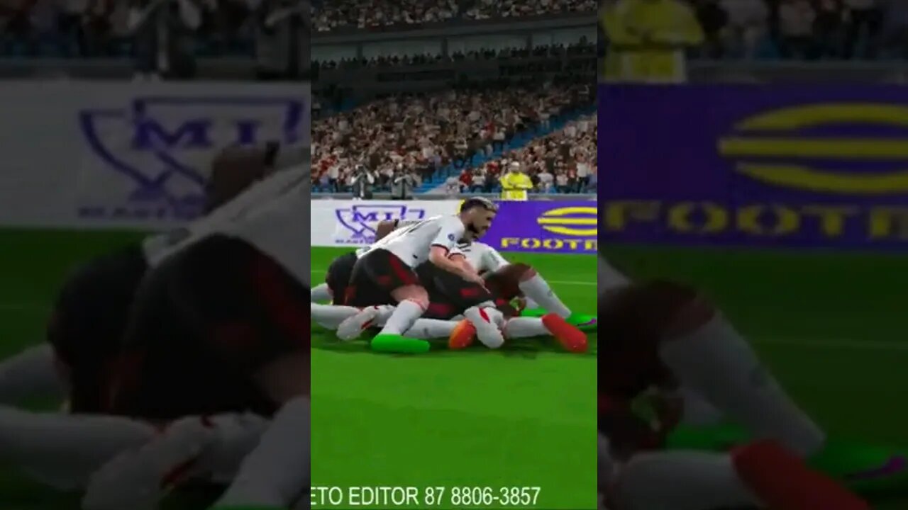 GOL DO FLAMENGO, PES 2023 (PS2)ADVANCED BRASILEIRÃO 100% ATUALIZADO