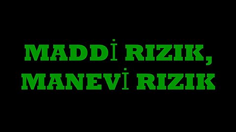 #menkıbe EN GÜZEL MENKIBELERDEN BİR BÖLÜM / "MADDİ RIZIK, MANEVİ RIZIK "