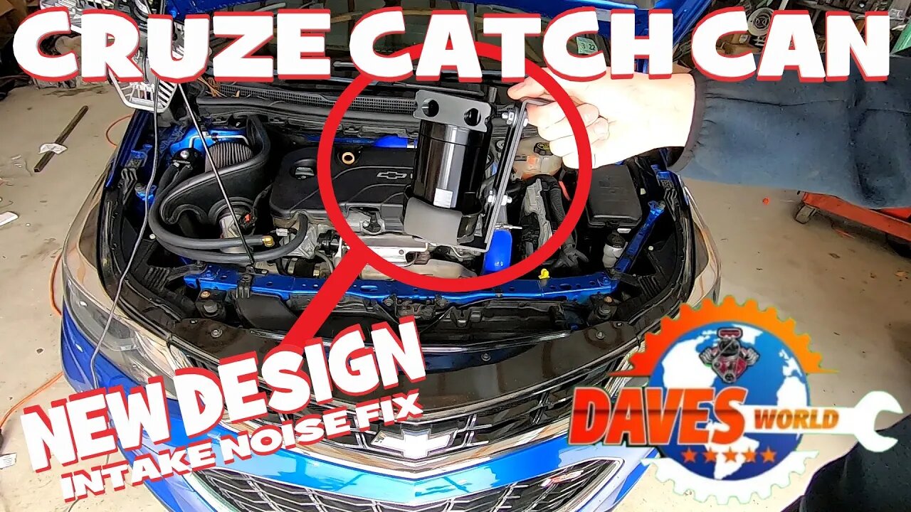 CRUZE intake noise and catch can install. Dave's World Project CRUZE MISSILE