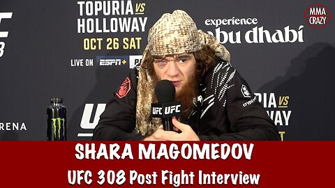 Shara Magomedov on Israel Adesanya “Only way to avoid the fight is to retire” talk KO win at UFC 308