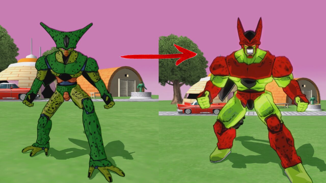 Cell - All Forms, Special Attacks and Costumes in DBZ Budokai Tenkaichi 4