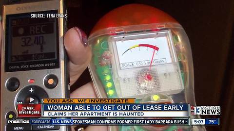 Las Vegas woman can break apartment lease after paranormal investigation