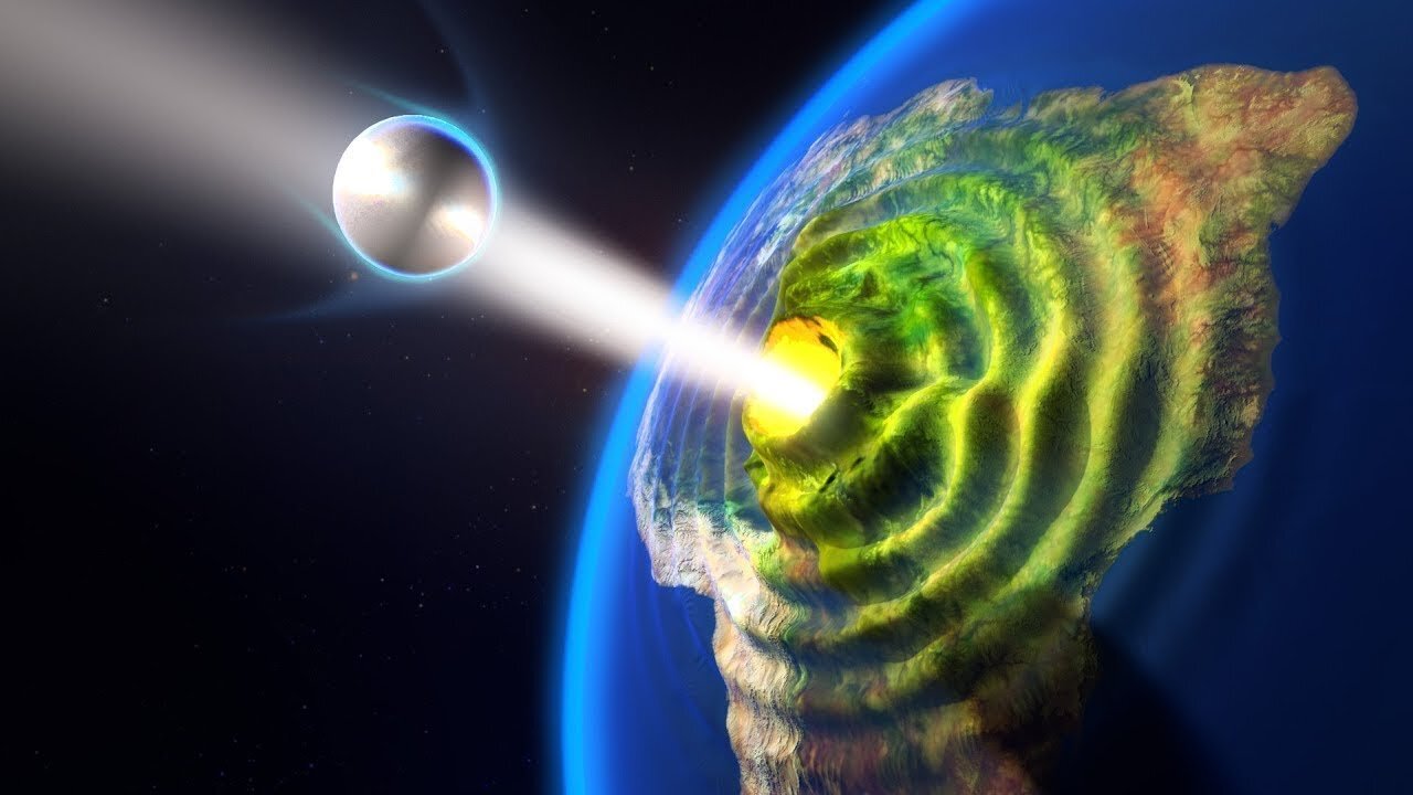 What If a Tungsten Ball Hits the Volcano at the Speed 131,000 ft:sec