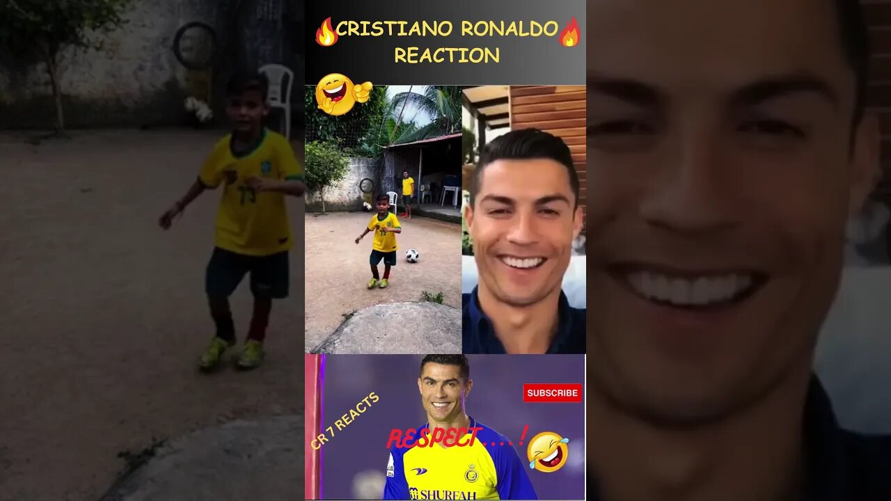 RONALDO REACTION VIDEO 😂😂😂 #shorts #ronaldo #football #messi #nymar #new #soccer