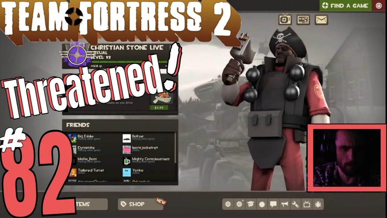 #82 Team Fortress 2 "Threat From Little Feet Lickers?!" Christian Stone LIVE