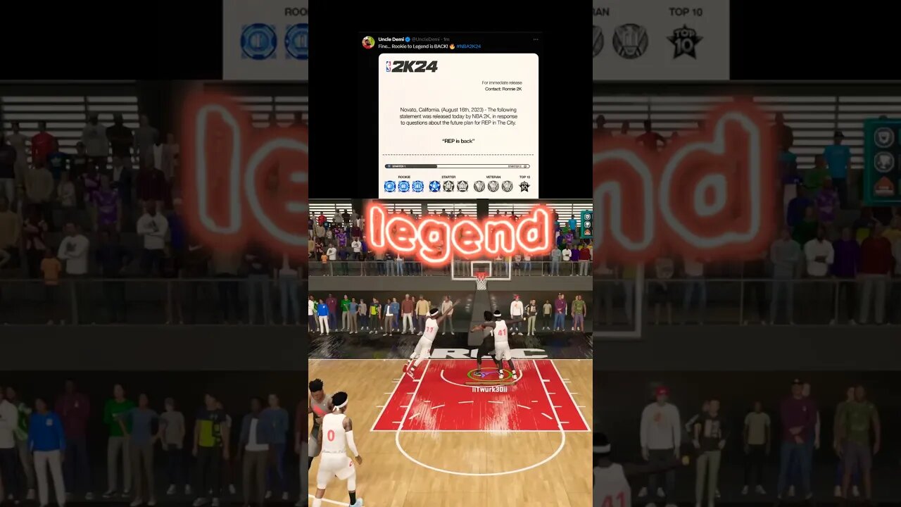 NBA 2K24 TOP 10 LEGEND GRIND HAS RETURNED #nba #basketball #nba2k24 #explore