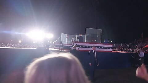 my pov from the end of the butler Trump Rally