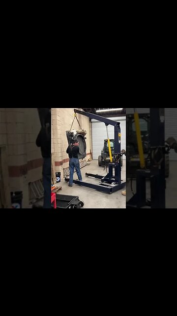 Operate Shop Engine Crane #shorts #crane