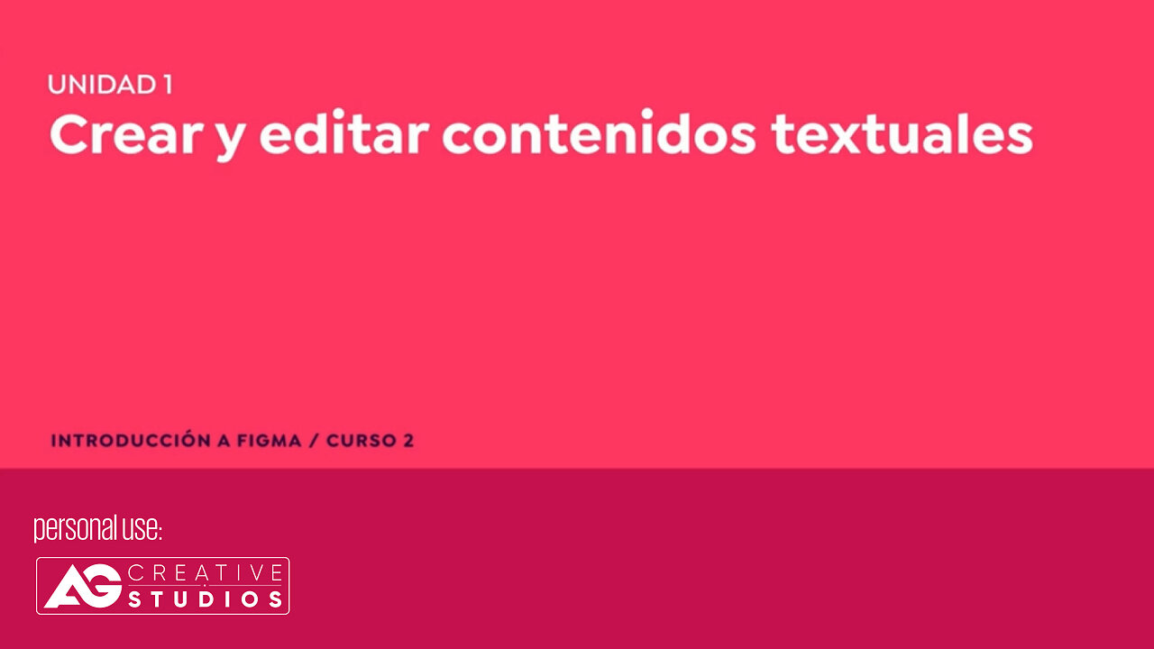 CURSO FIGMA BASICS-Crear y editar contenidos textuales