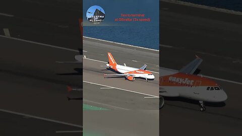 Taxi to Terminal at Gibraltar (fast speed)