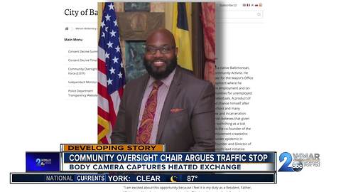 Community Oversight Task Force Chair gets in heated exchange with police after traffic stop