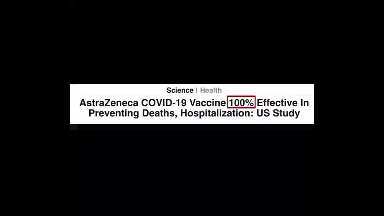 The COVID vaccine narrative - oldie but goodie