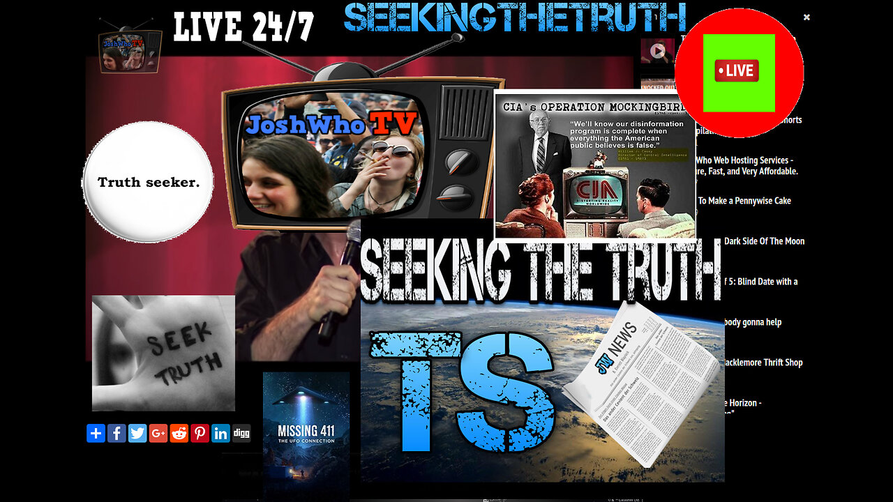 JoshWho Truth Intel TV #SeekingTheTruth Live Stream | Come Hang out