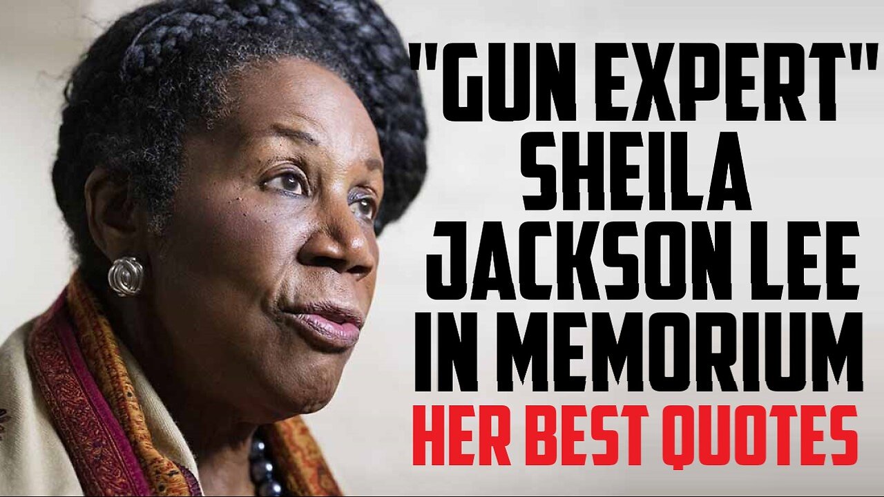 "Gun Expert" Sheila Jackson Lee - In Memorium - Her Best Quotes