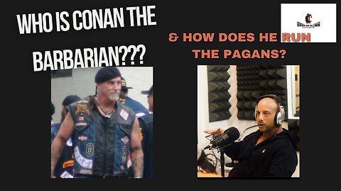 Who is Conan the Barbarian and how does he run the pagans