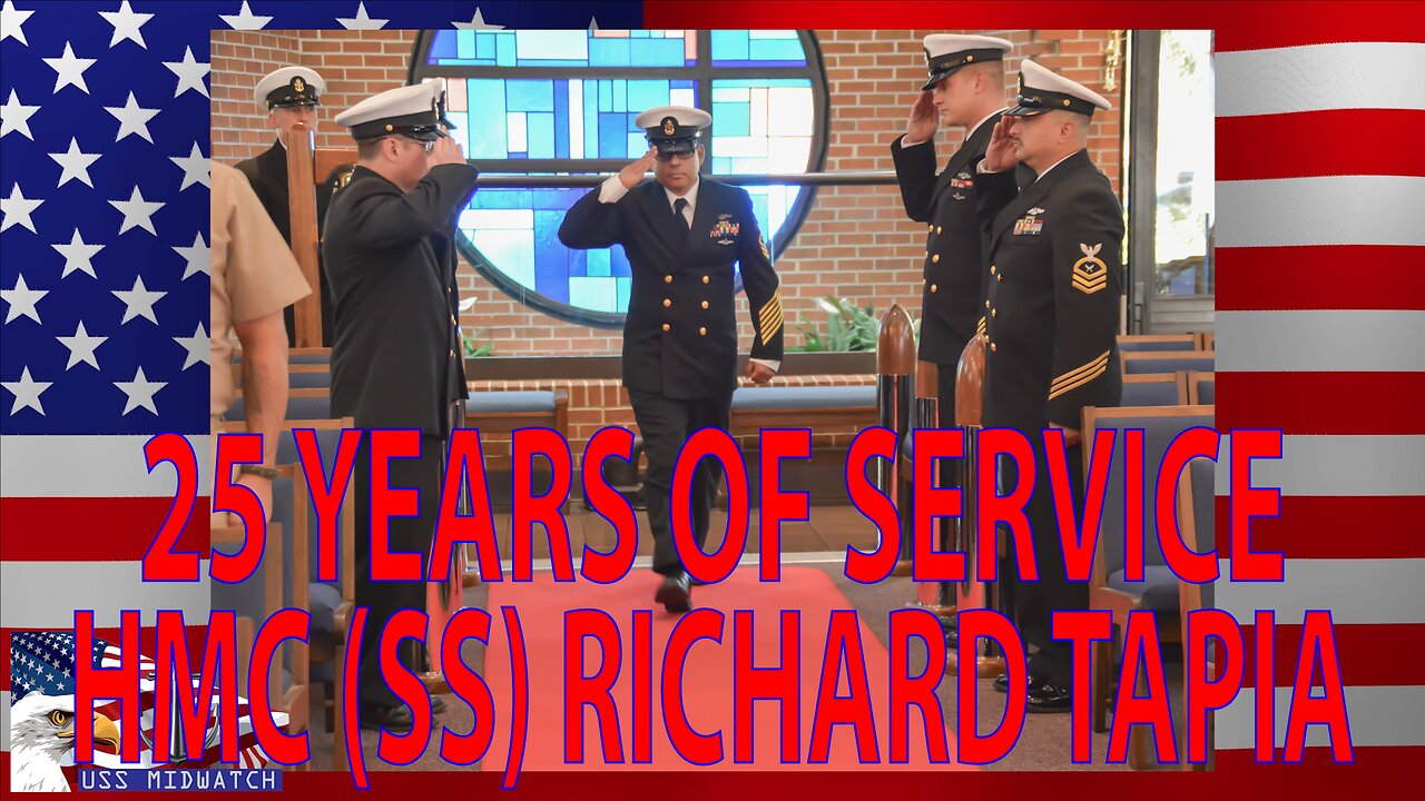 CONGRATULATIONS TO HMC (SS) RICHARD TAPIA ON 25 YEARS OF SERVICE