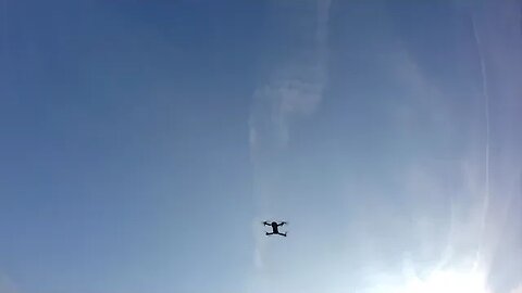 Drone: headcam films drone flying