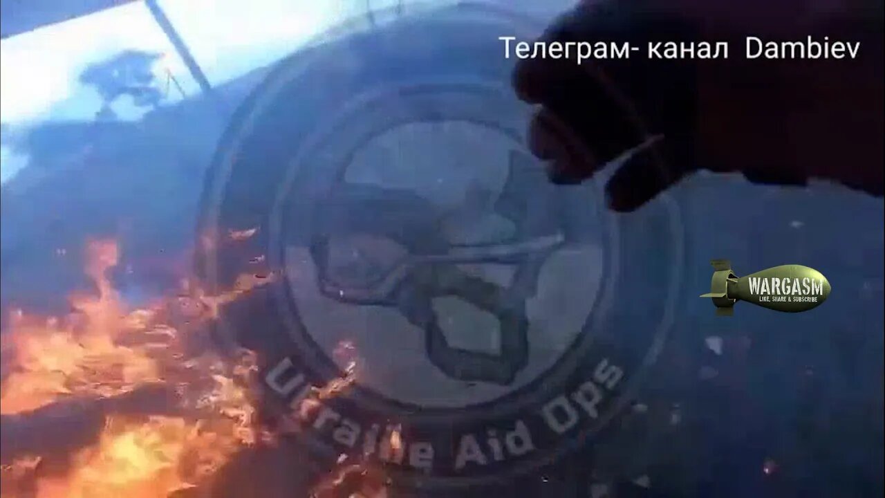ARCHIVE: FPV Mercenary in pickup drives over mine, sets on fire