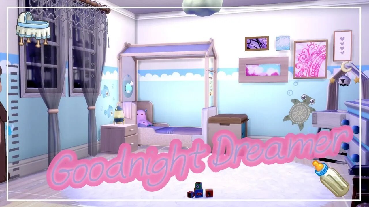 Goodnight Dreamer Nursery || The Sims 4 Room Build 🧸👶