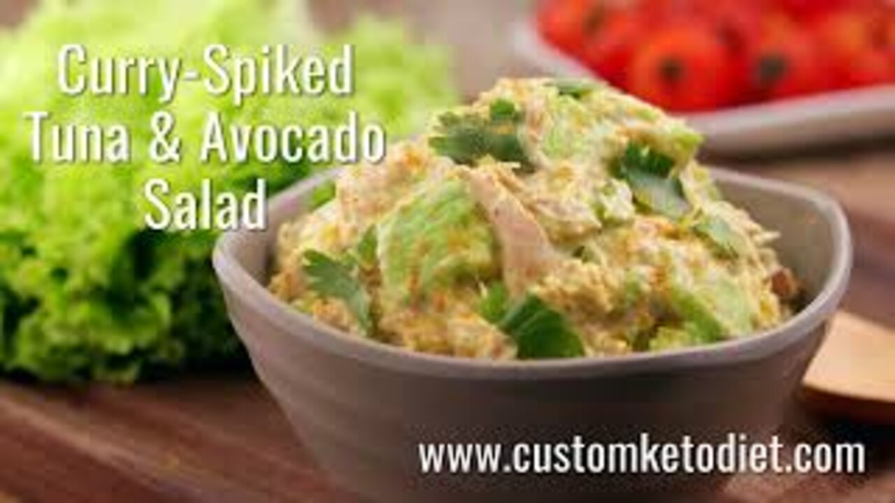 Keto Curry Spiked Tuna and Avocado Salad