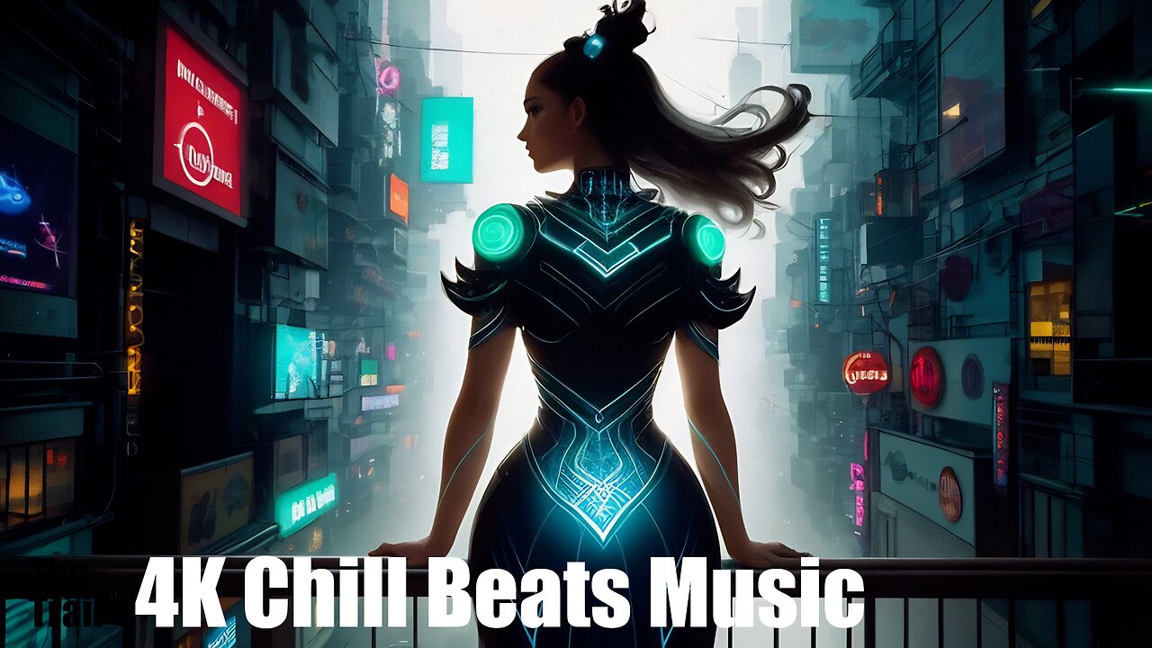 Chill Beats Music - House Kennydale | (AI) Audio Reactive Cyberpunk | Neon View