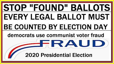 STOP "FOUND" BALLOTS