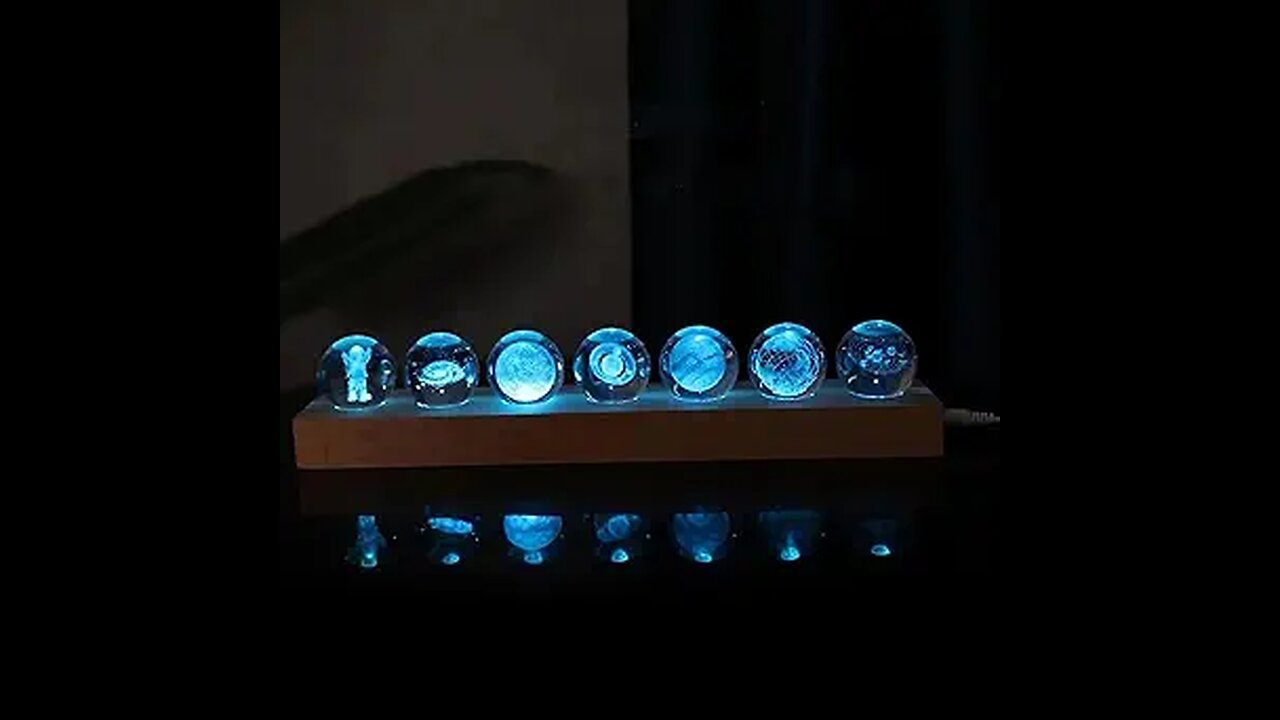 Pcs Planet Crystal Ball Night Light Lamp with LED .