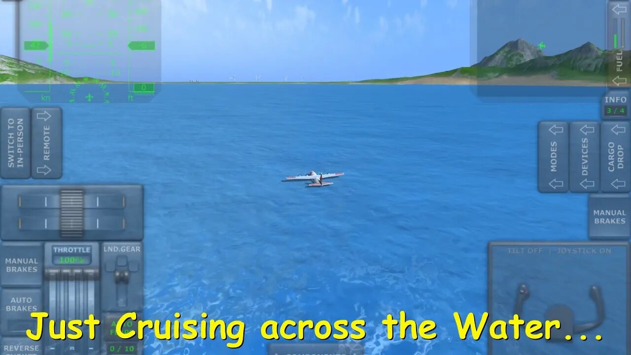 HC-130 Plane Cruising on the Water | Turboprop Flight Simulator