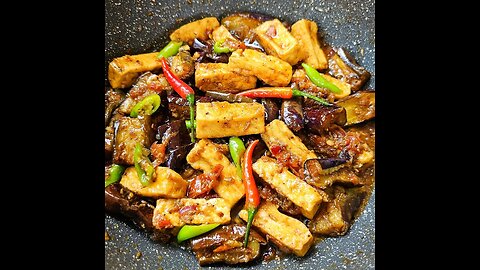 Flavorful Binagoongang Tokwa and Eggplant | Filipino Tofu and Eggplant in Shrimp Paste