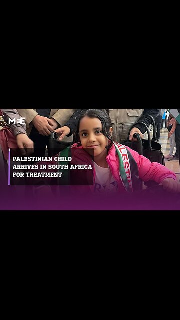 3 severely wounded Palestinian children evacuated to South Africa for medical treatment