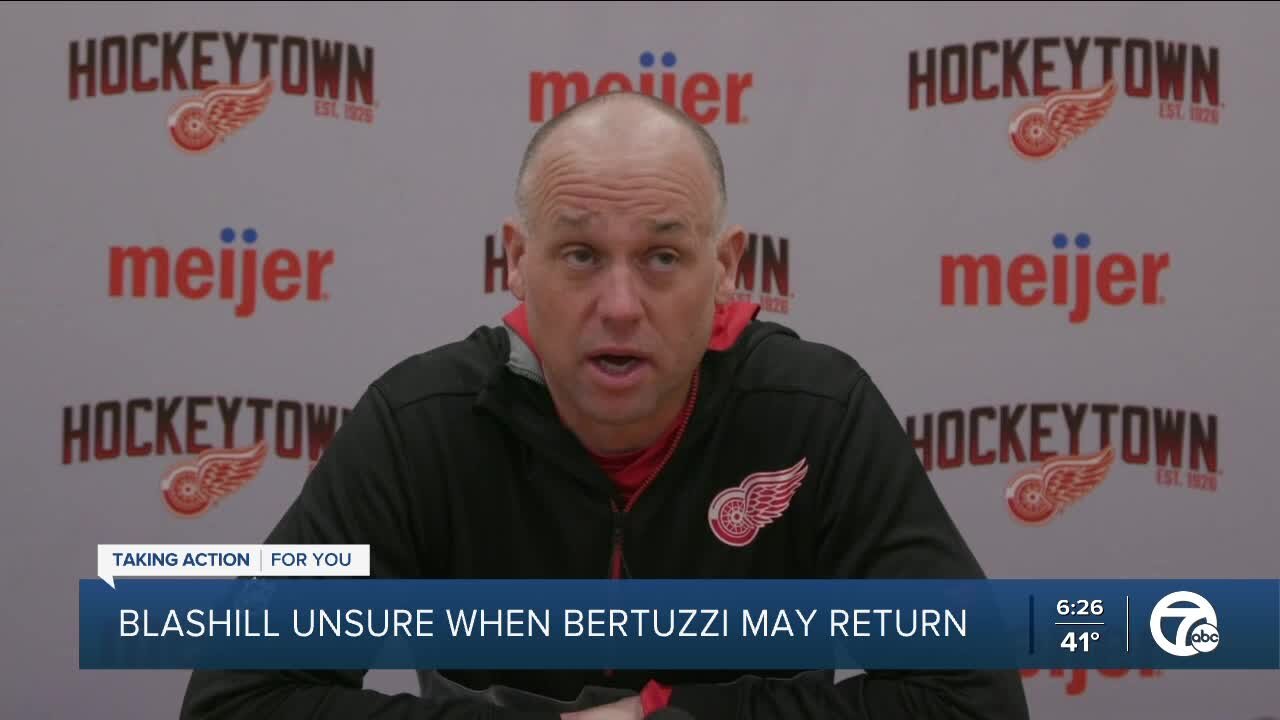 Blashill still unsure when Bertuzzi might return