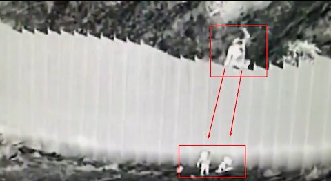 Small Children Dropped Over Border Wall & Just Left by Human Smugglers