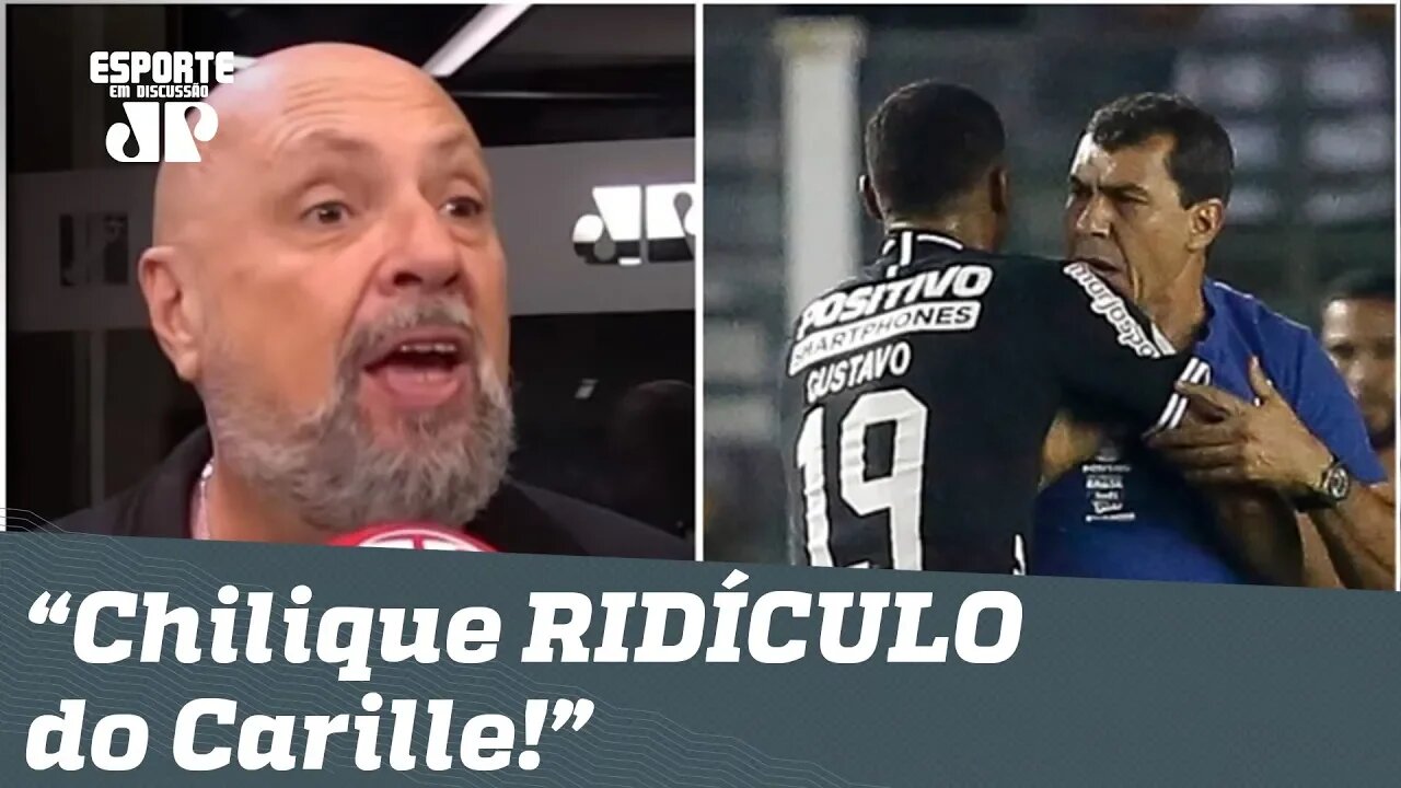 Narrador DETONA atitude de Carille: "que chilique RIDÍCULO!"