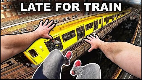 LATE for the TRAIN - Parkour POV (race the Tube)