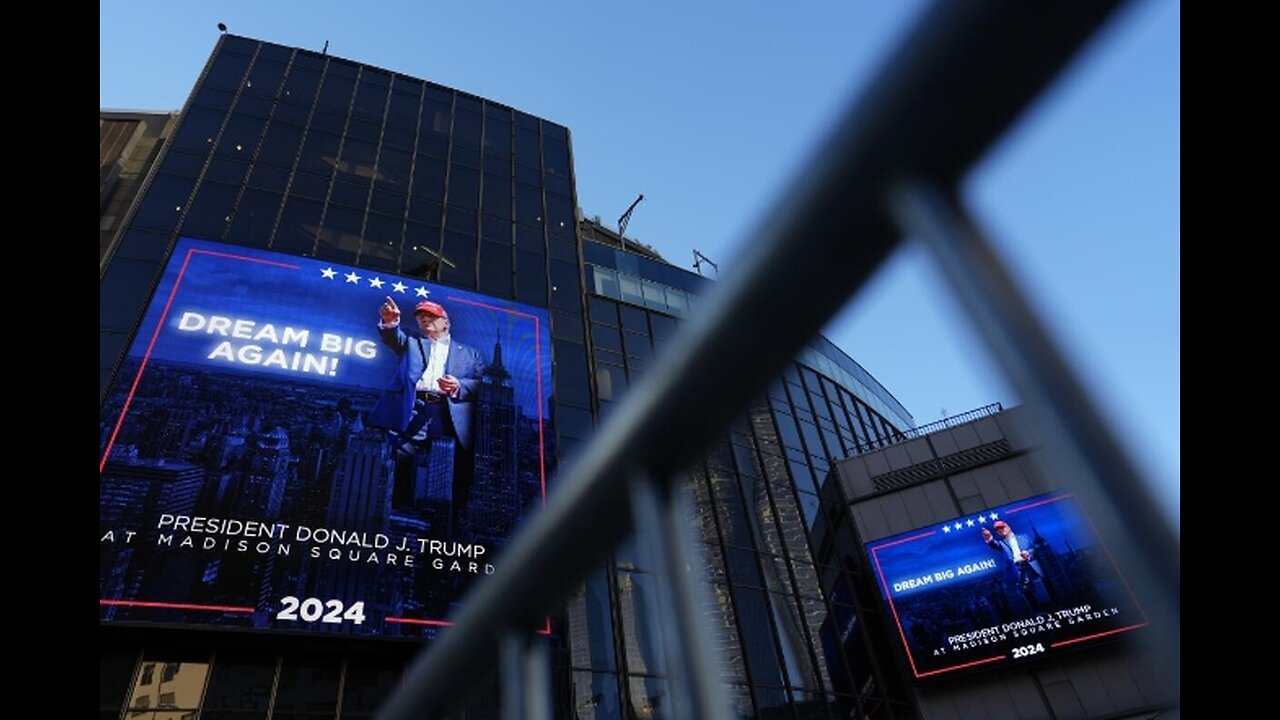 Donald Trump Holding A Homecoming Rally At Madison Square Garden