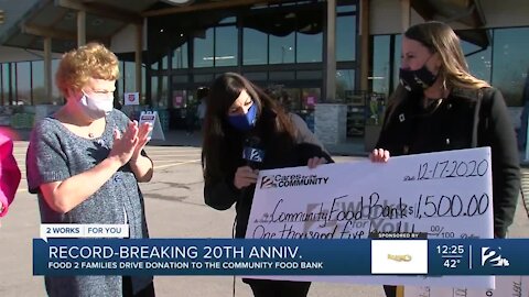 Record-breaking 20th Food 2 Families campaign