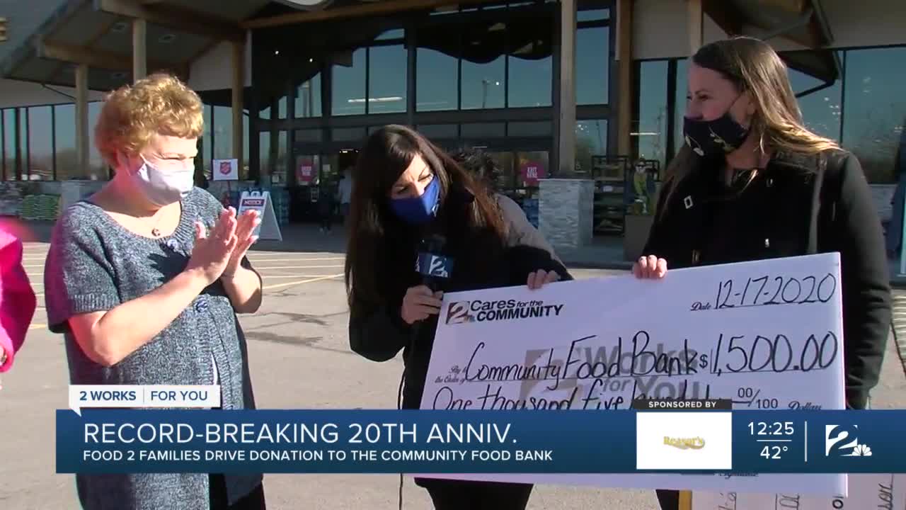 Record-breaking 20th Food 2 Families campaign